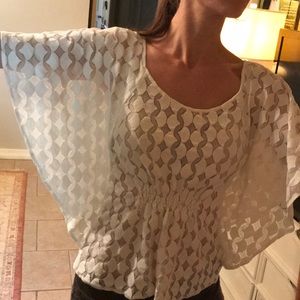 The Addison Story XS Blouse in White-Light Ivory